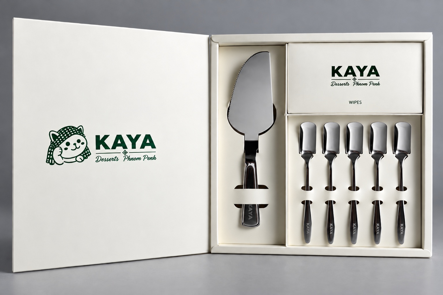 Kaya custom cutlery set close-up